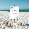 Personalized Beach Style Wedding Welcome Sign
